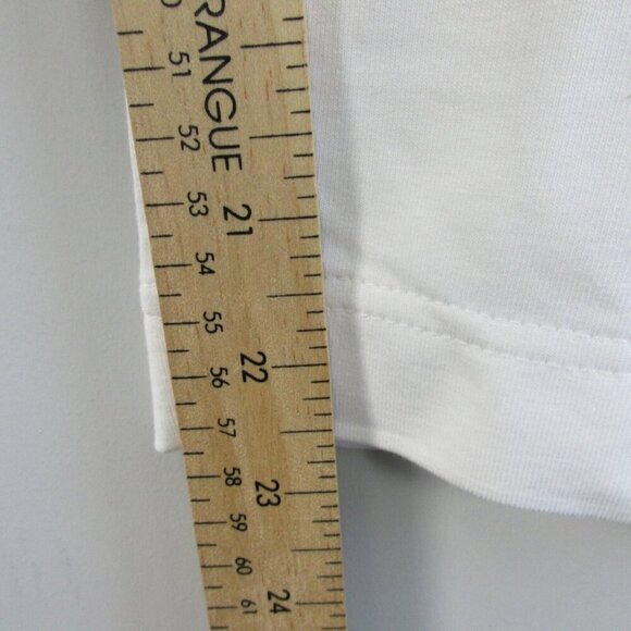 J Jill Slim Leg Cropped Pants Women 2X White Pima Cotton Rayon Casual Beach 338 - Picture 9 of 10